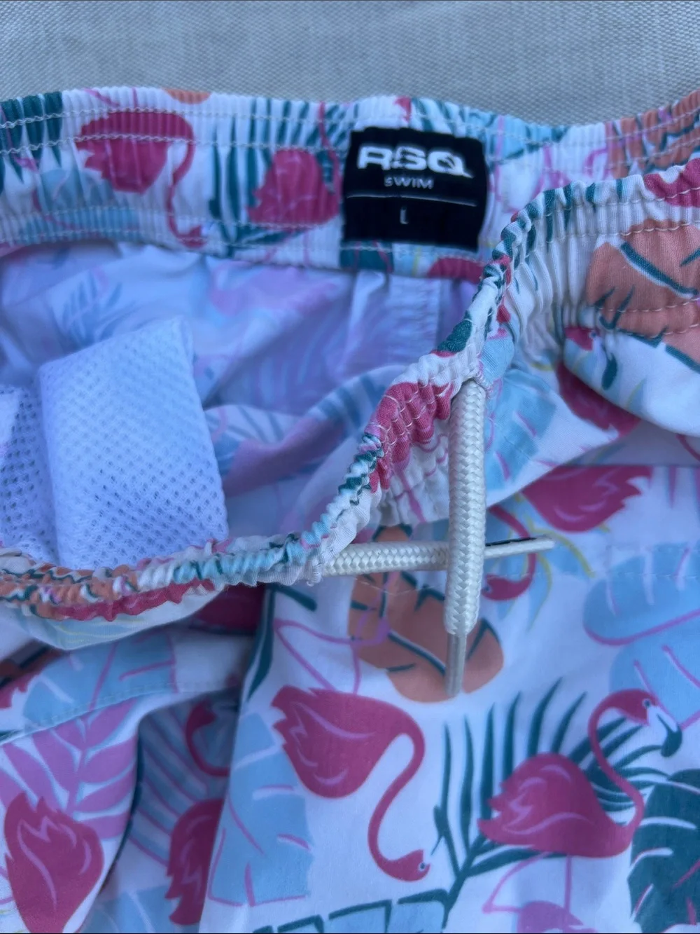 Young boys RSQ Tillys Pink Tropical Flamingo Shorts